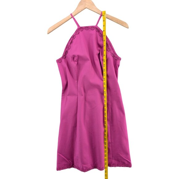 Crown Ivy Mini Halter Dress Solid Pink Weekend In Lisbon Sleeveless Size 2 - Picture 7 of 9